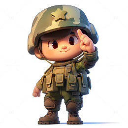 一个可爱的士兵