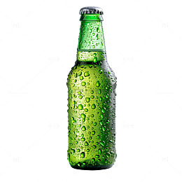 一瓶冰啤酒喝的