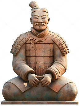 兵马俑士兵模型