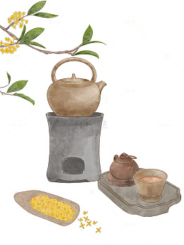 秋日养生桂花茶