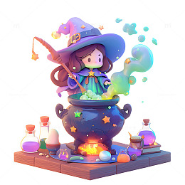 炼制魔药的小魔法师