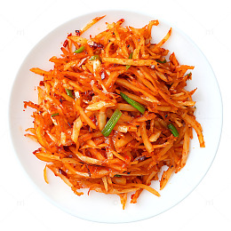 麻辣萝卜丝蔬菜炒菜