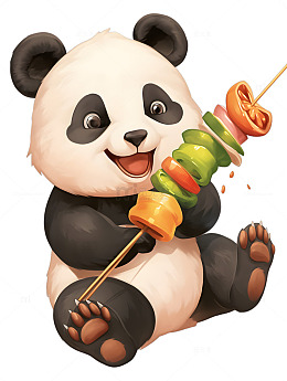 熊猫吃烤串烧烤