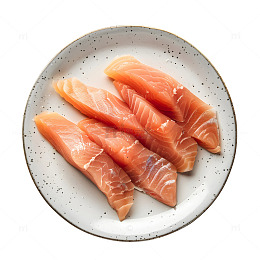 一盘生鱼片食物