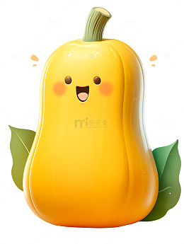 卡通西葫芦瓜果