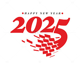 2025现代艺术新年贺卡