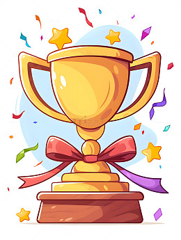 卡通奖杯奖励