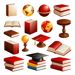 学术与教育图标集