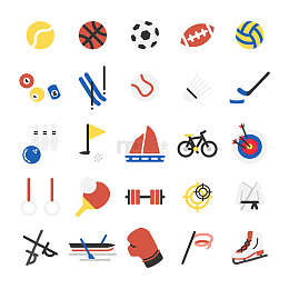 彩色运动图标全集