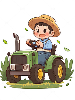 农夫拖拉机卡通