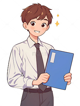 卡通职业白领