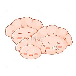 简约可爱冬至饺子