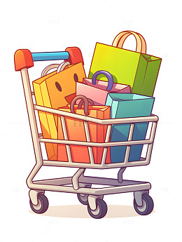 购物车图标卡通