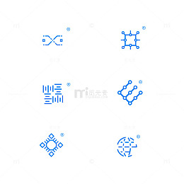 蓝色线条风格科技
