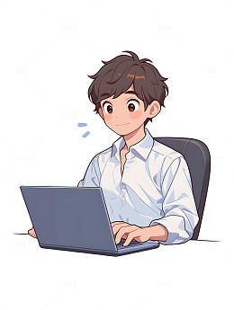 办公白领图标男士