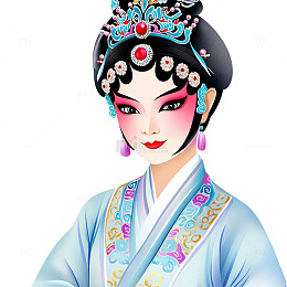 传统文化京剧人物花旦