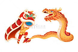 春节新年舞狮醒狮神龙中国龙