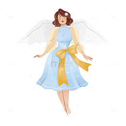 梦幻蓝裙天使