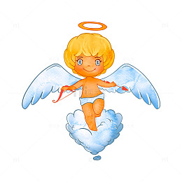 双翼金发的小天使