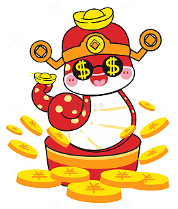 蛇年生肖形象春节新年生肖形象