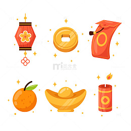 新春扁平化图标