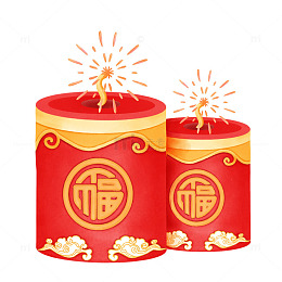 新年金色火花烟花球