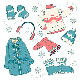 冬日手绘保暖服饰与配饰全集