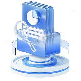 3D科技数据信息可视化图标