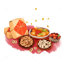 年货礼物新年瓜果零食摆盘