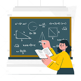 女教师生动讲解数学公式