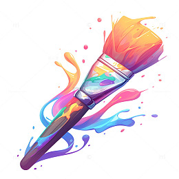 卡通简约画笔