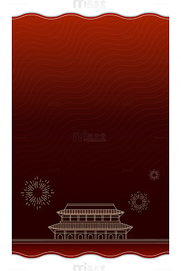 中国古典建筑烟花庆典