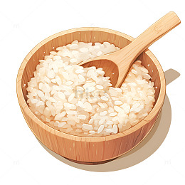 卡通一碗米饭