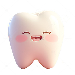 卡通简约一颗牙齿