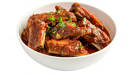 一碗红烧排骨美食