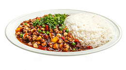 宫保鸡丁盖饭