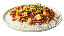 一大盘麻婆豆腐盖浇饭