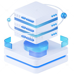 分布式管理3D图标