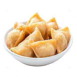 油炸饺子美食点心