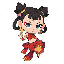 卡通简约哪吒