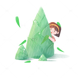 春天春雨竹笋小场景
