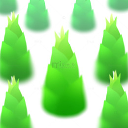手绘竹笋插画