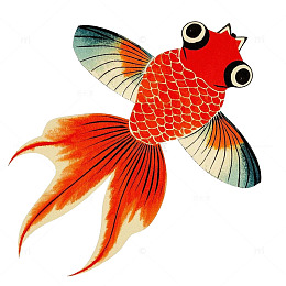 风筝春天清明春季春游纸鸢金鱼
