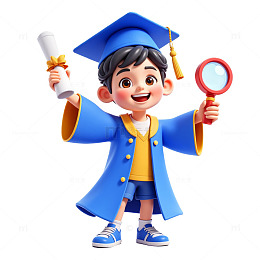大学生招聘卡通3D素材