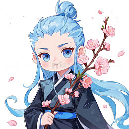 桃花敖丙素材