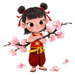 春天的哪吒素材