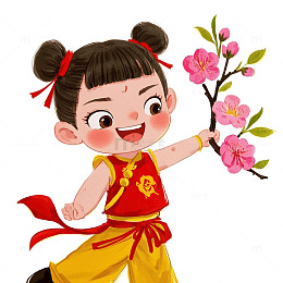 卡通小哪吒素材