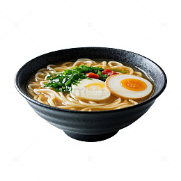 日式豚骨拉面美食图
