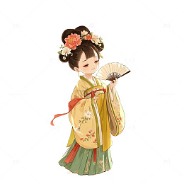 卡通女子素材