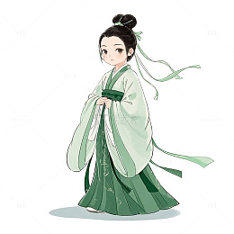 古风青衣白娘子人物